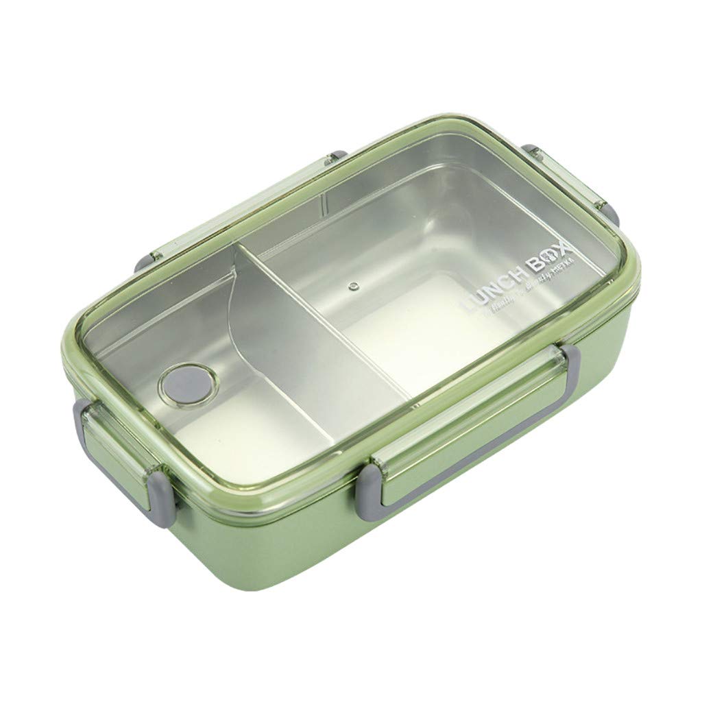 Stainless Steel Bento Box - Insulated Multilayer Lunch Container for Food Storage | Eco-Friendly & Leak-Proof | Perfect for Office, School, Picnics & Meal Prep (Green, One Size)