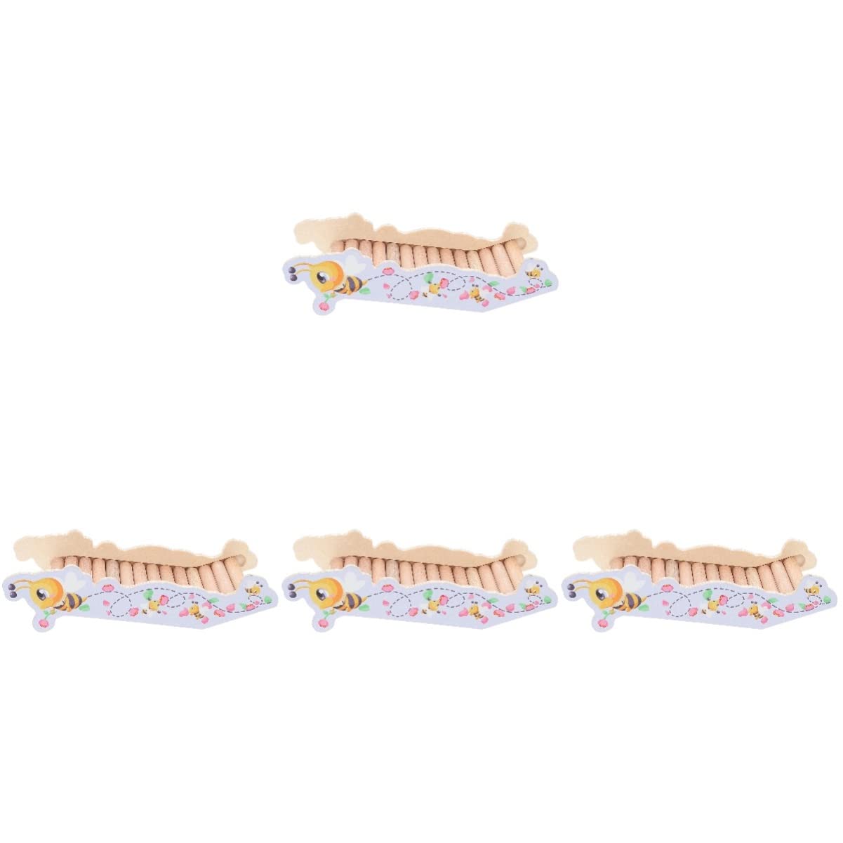 POPETPOP 2-Piece Hamster Ladder Bridge - Chew Toys & Climbing Platform for Small Pets - Durable Wooden Hamster Molar & Exercise Toy for Gerbils, Mice & Rodents - Perfect for Cage Enrichment & Playtime Activities