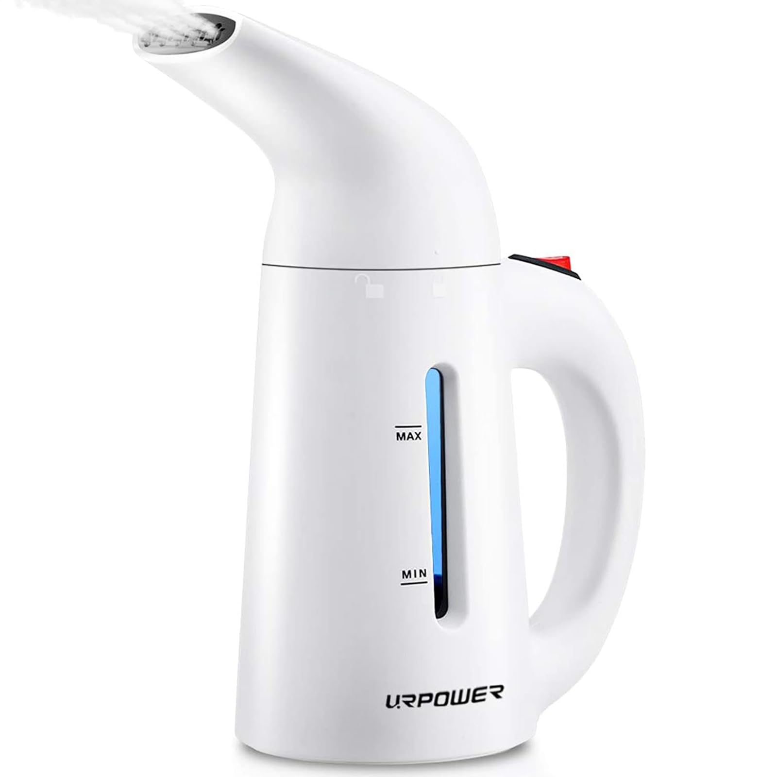 URPOWER 180ml Portable Handheld Steamer for Clothes - 7-in-1 Fast Heating Garment Steamer with Large Capacity | Perfect for Travel, Home Use & Wrinkles Removal on Dresses, Suits & Curtains