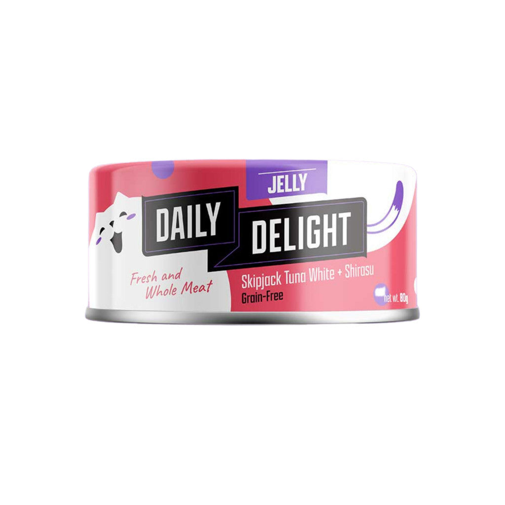24-Pack Daily Delight Jelly Wet Cat Food - 80g Grain-Free Healthy Cat Treat with Carrots, Sweet Corn & Chicken (Sasami Cheese Flavor) - Perfect for Adult Cats' Daily Meals & Special Occasions