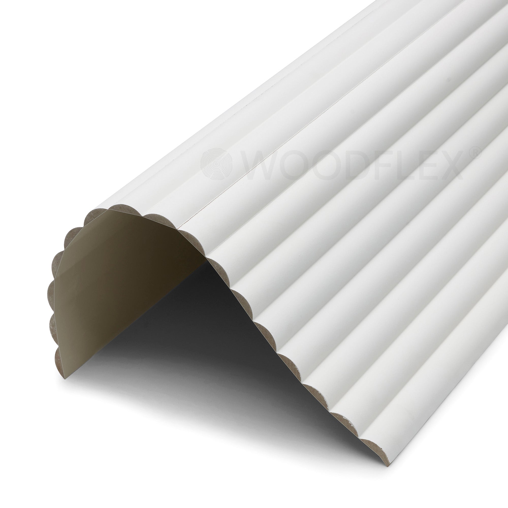 WOODFLEX White Primed Flexible Half Round Moulding 2700mm x 600mm (106