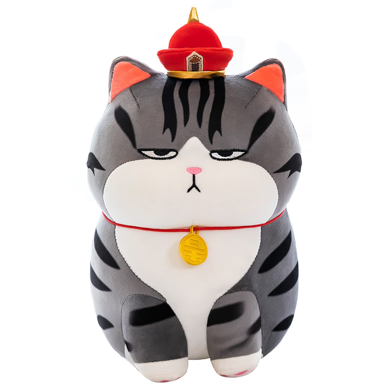 Soft Plush Cat Stuffed Animal Toy - Cute Cartoon Kitten Pillow for Kids & Adults, Gray 90cm - Perfect for Gifts, Home Decor, Cuddling & Relaxation