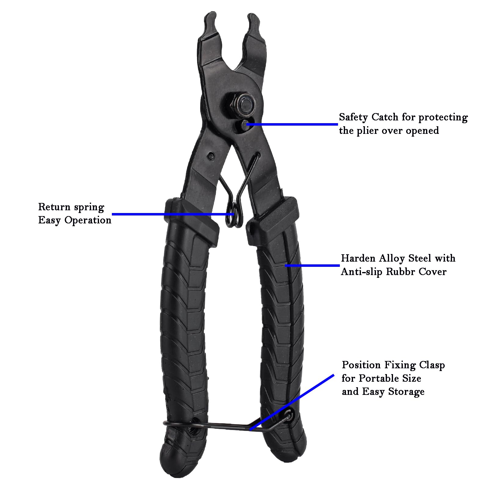 Bike Chain Pliers - Professional Bicycle Chain Tool for Quick Link Removal & Repair - Perfect for Road Bikes, Mountain Bikes & Cycling Maintenance at Home or on the Go