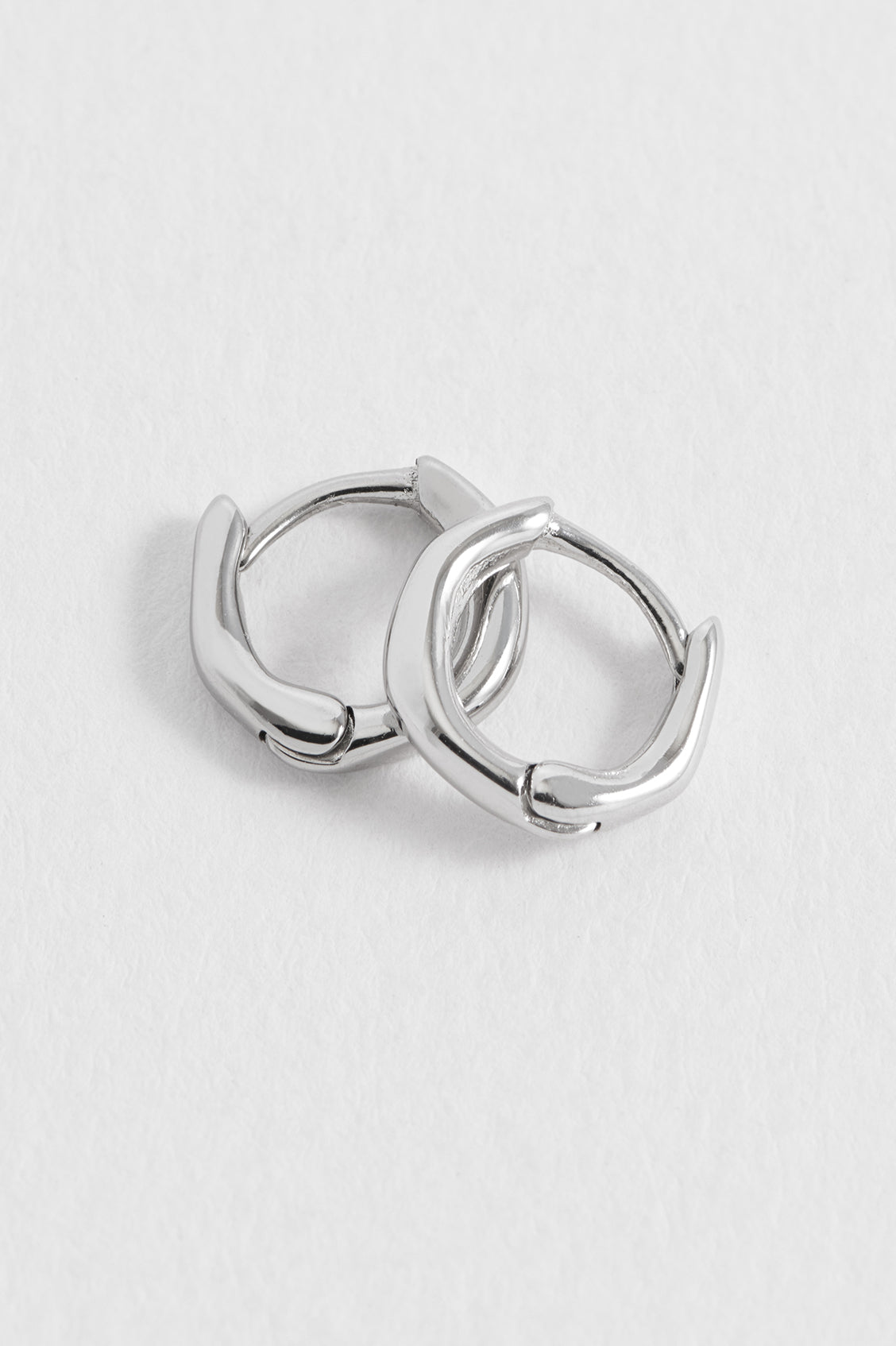 Stylish Men's Molten Huggie Hoop Earrings - 14K Gold Plated Minimalist Hoops for Everyday Wear | Perfect Gift for Him, Trendy Jewelry for Men | Gym, Office, Date Night & Casual Outings
