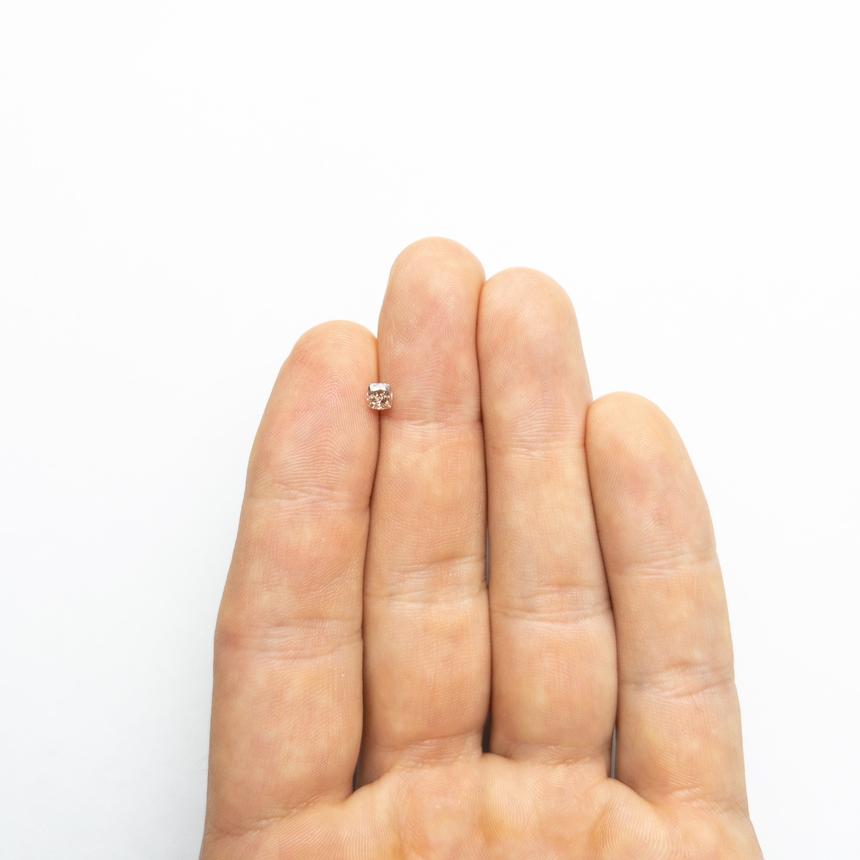 0.35ct GIA Certified VS2 Fancy Brown Pink Cushion Cut Diamond - 3.92x3.71x2.65mm | Perfect for Engagement Rings & Fine Jewelry