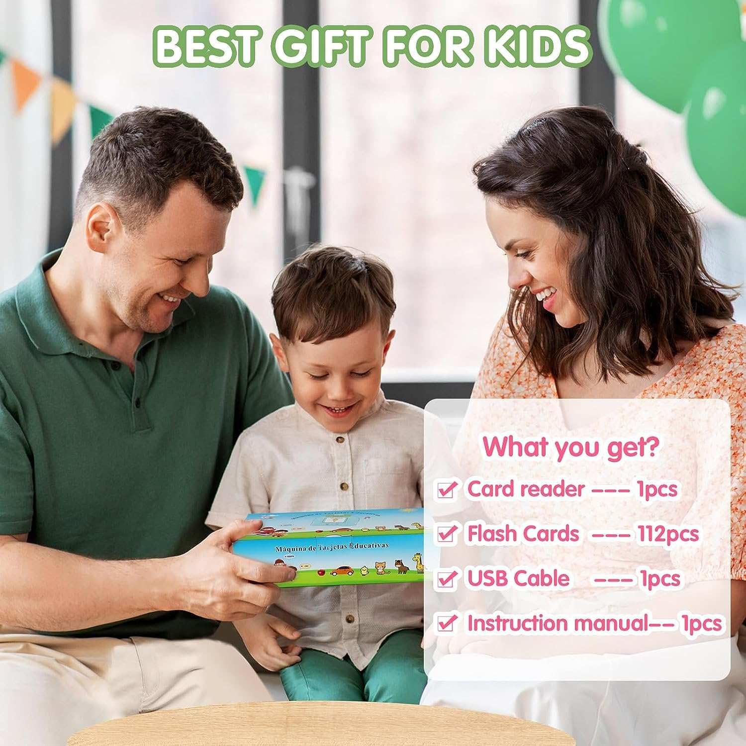 Montessori Learning Toys for Toddlers 1-3 Years Old - 224 Sight Words Talking Flash Cards, Speech Therapy & Autism Educational Toys - Perfect Birthday Gift for 1-2 Year Old Boys & Girls - Ideal for Preschool Learning, Home Schooling & Early Childhood Development