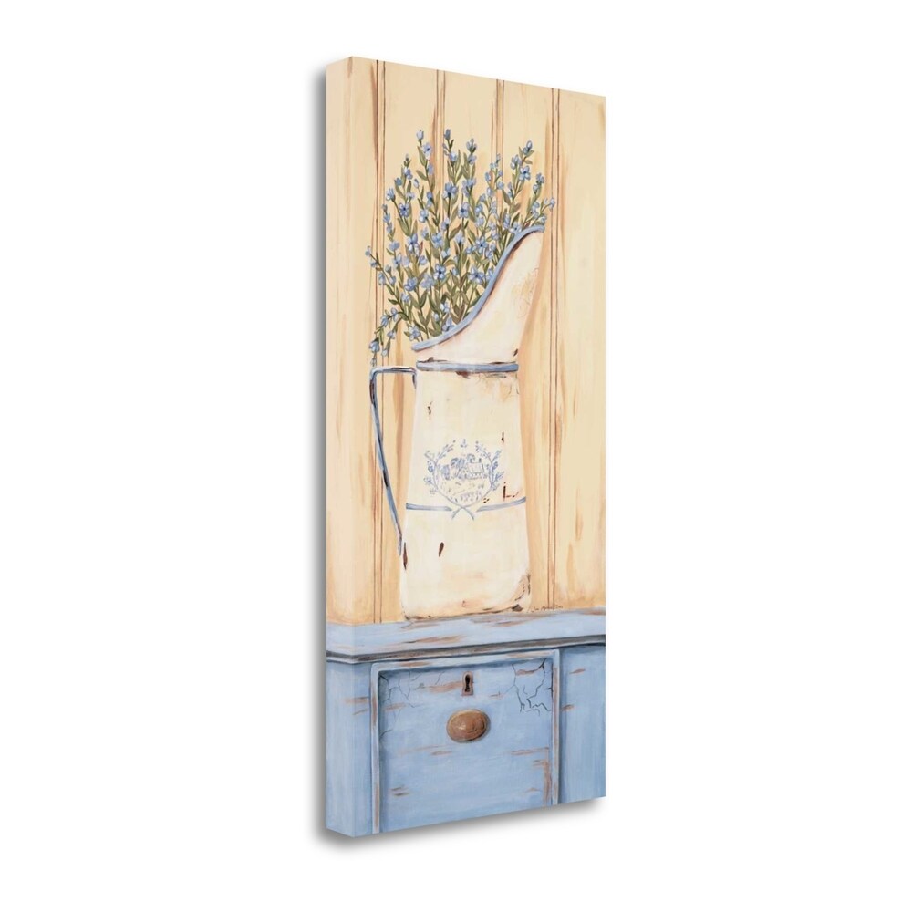 Belle Bleu By Jo Moulton - Premium Giclee Art Print on Gallery Wrapped Canvas, Ready to Hang Wall Decor for Living Room, Bedroom & Office