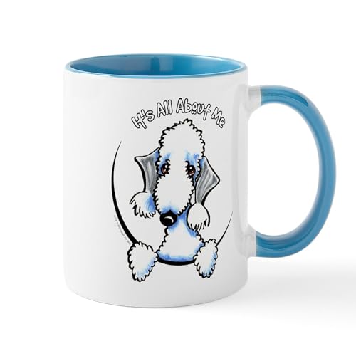 White/Blue Inside - Bedlington Terrier IAAM Mug