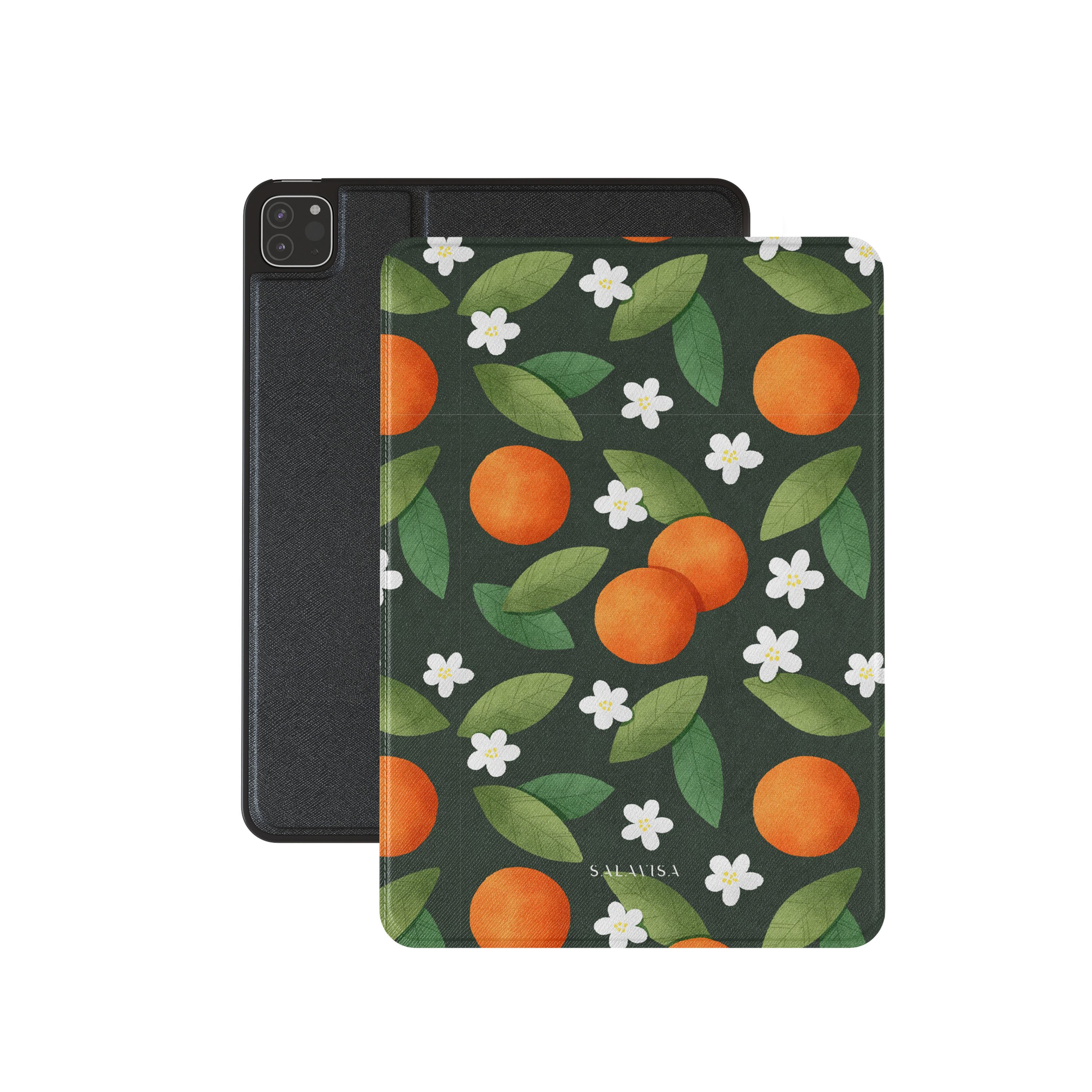 Stylish Orange Summer Mix iPad Case - Durable Protective Cover for iPad Air/Pro - Perfect for Travel, Work & School