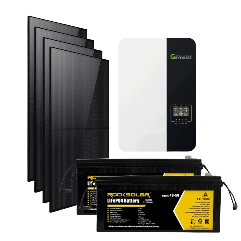 ROCKSOLAR 3500W 48V Off Grid Solar Power System Kit with Inverter - Perfect for Home Backup, RV, Cabin & Emergency Power Supply