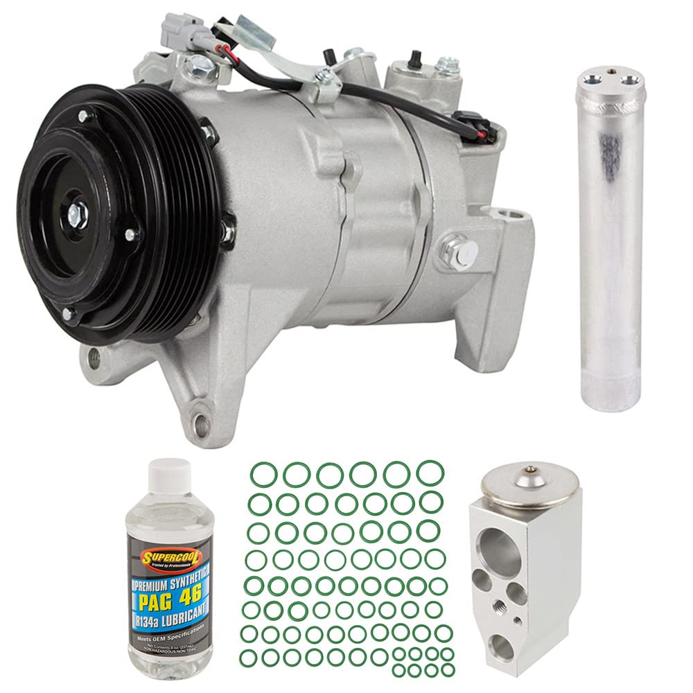 New Nissan Maxima Murano AC Compressor & A/C Repair Kit 61-93681RK - OEM Replacement for Cooling System Repair - Perfect for Summer Driving & Road Trips
