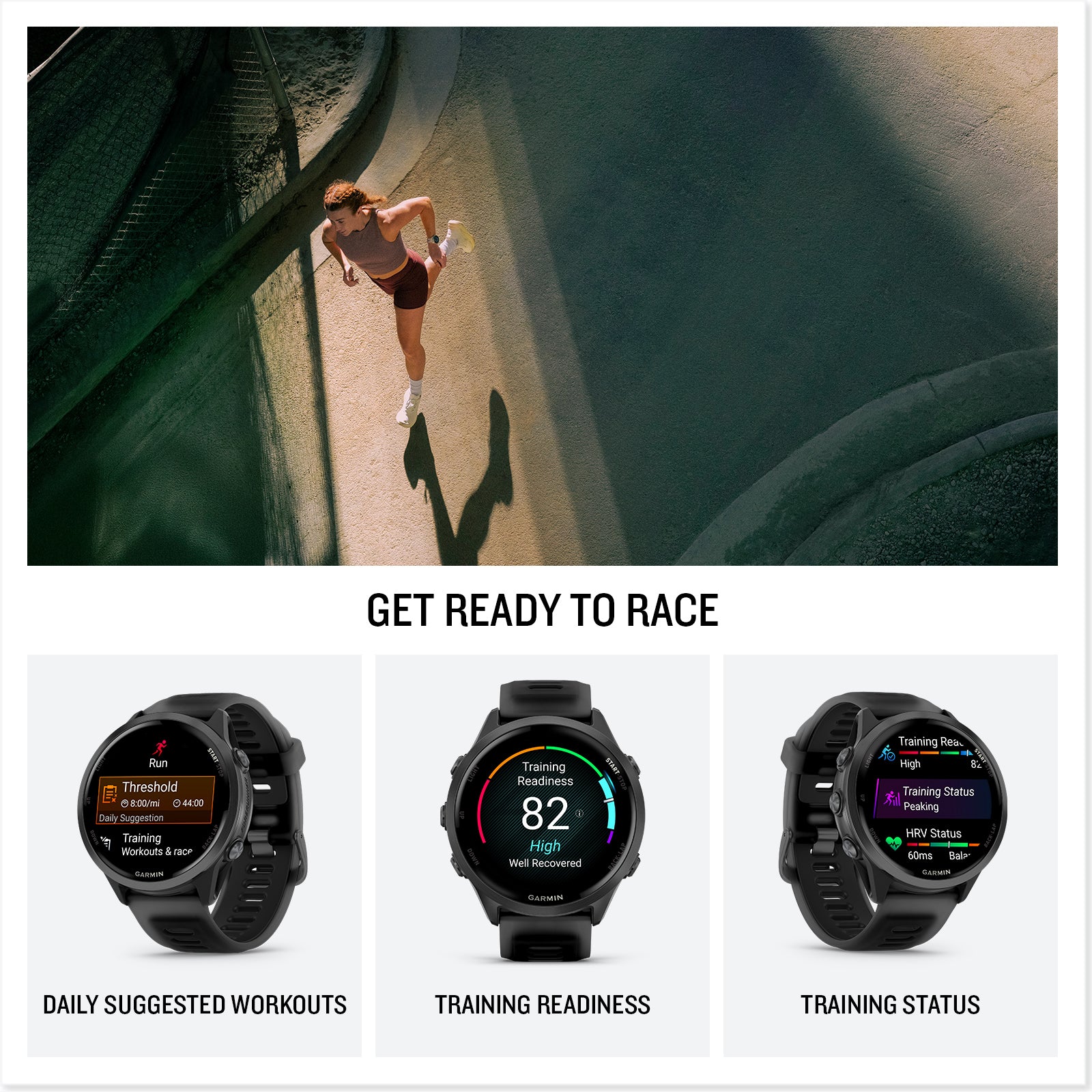 Garmin Forerunner 570 AMOLED GPS Running Watch - Advanced Fitness Tracker with Heart Rate Monitor for Runners, Athletes & Outdoor Activities