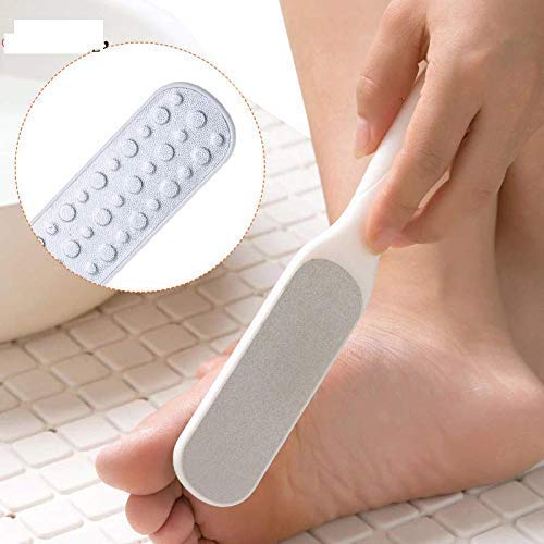SIYAA Double Sided Metal Foot File - Callus Remover & Dead Skin Scrubber for Soft Feet - Professional Pedicure Tool for Home Spa & Salon Use - Pack of 1