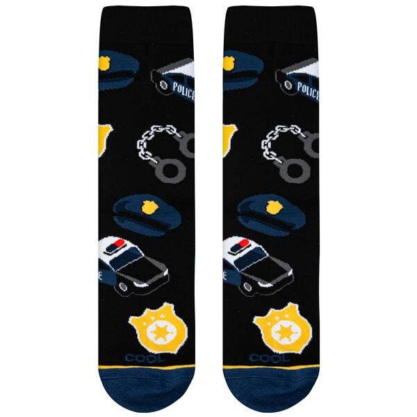 Cool Police Socks for Men & Women - Fun Novelty Socks for Cosplay, Gifts, and Everyday Wear