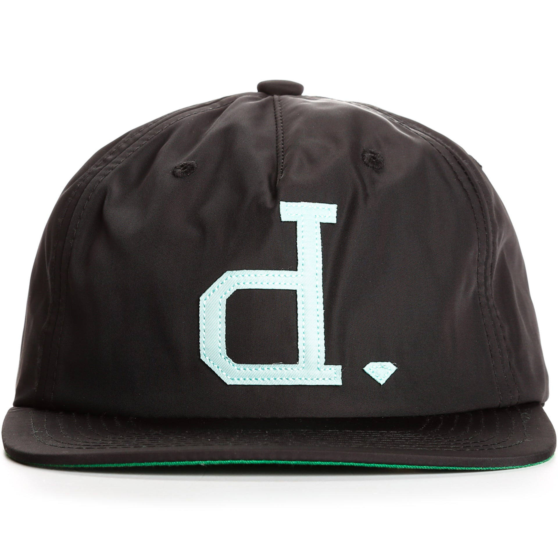 Premium Diamond Un Polo Unconstructed Snapback Hat - Black | Stylish & Comfortable Baseball Cap for Men & Women | Perfect for Casual Wear, Sports & Outdoor Activities
