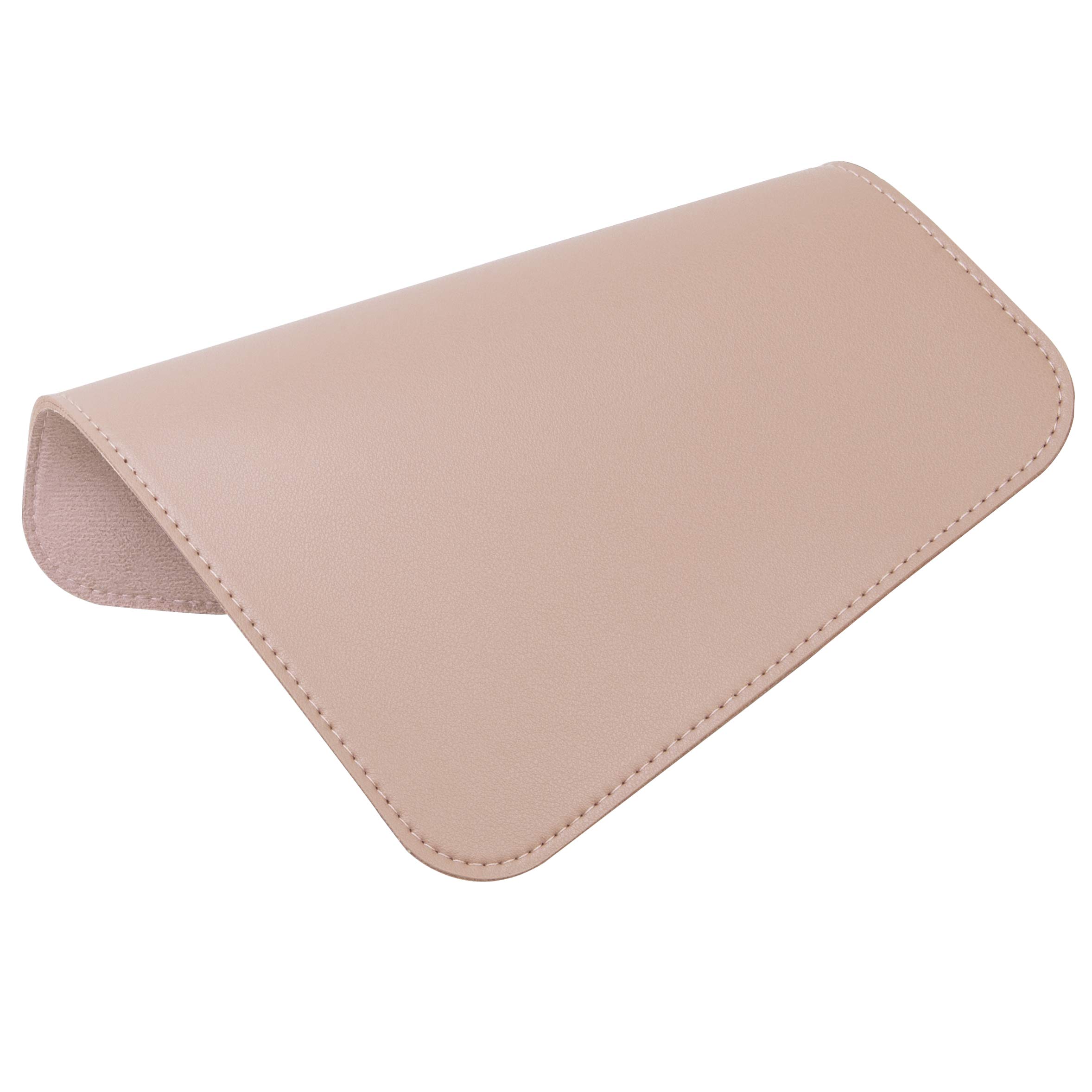 Oterri Square Mouse Pad - Non-Slip Mouse Mat with Premium Stitched Edge, Waterproof Thickened PVC Leather Desk Pad for Office, Gaming & Home Use - 7.87
