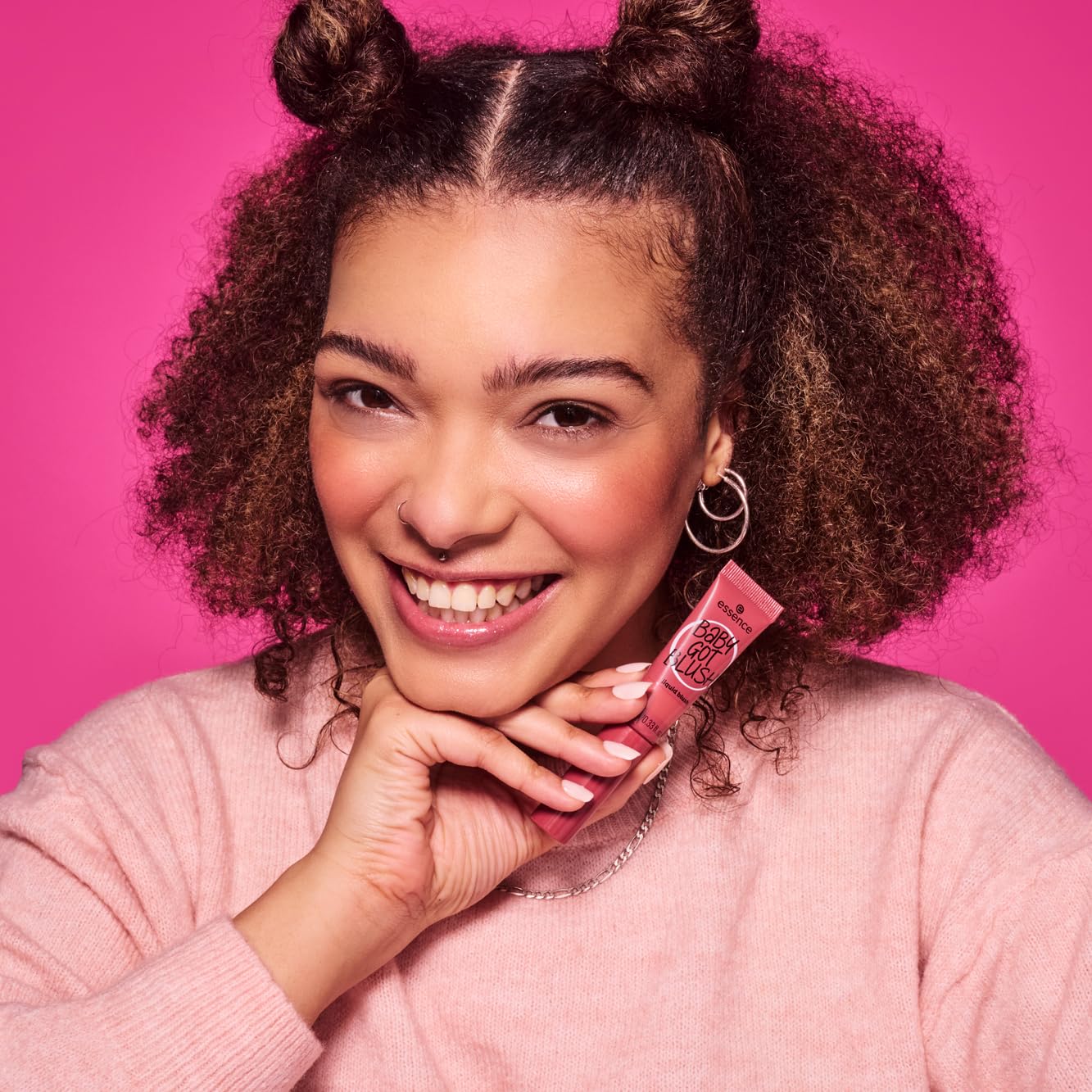 Essence Baby Got Blush Liquid Blush - Lightweight Buildable Radiant Cheek Color with Sponge Applicator | Vegan & Cruelty-Free Makeup (10 Pinkalicious) | Perfect for Natural Daytime Look & Glam Evening Makeup