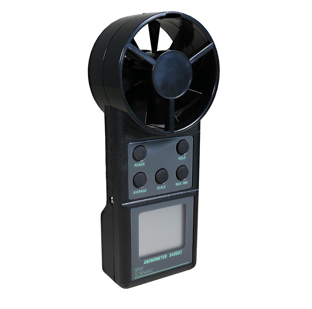 Digital Anemometer & Thermometer - Handheld Wind Speed Meter with Temperature Gauge for Outdoor Activities, HVAC, Weather Monitoring