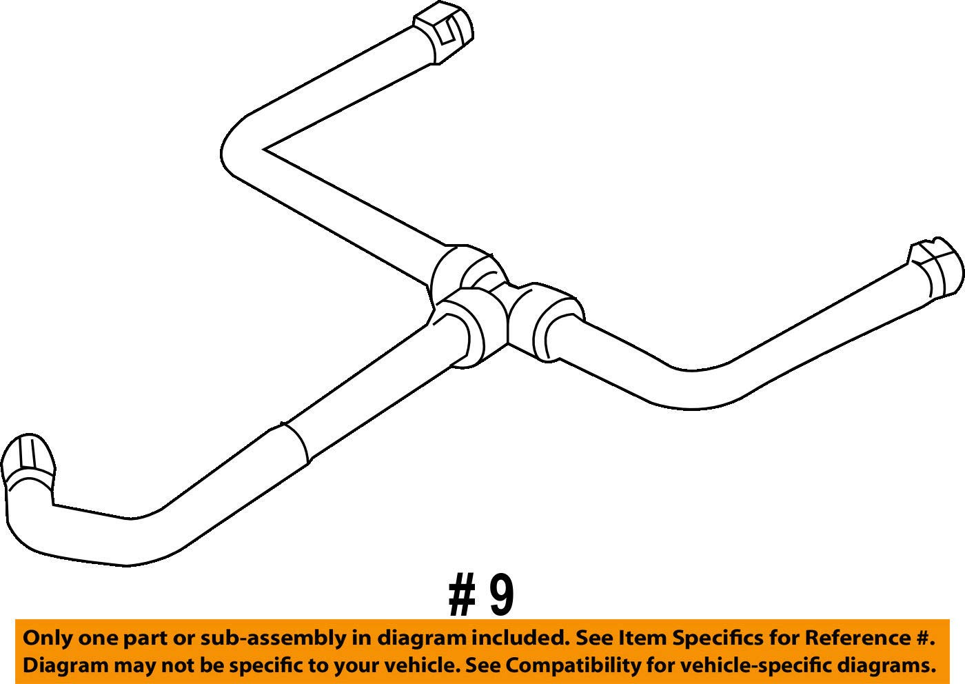 Ford AR3Z-8276-A Water Hose Replacement - OEM Cooling System Hose for Ford Vehicles - Perfect for Engine Cooling & Radiator Maintenance