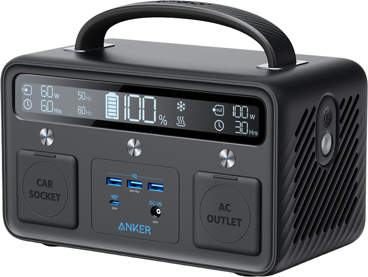 Anker 533 Portable Power Station 389Wh/300W - Solar Generator for Camping, RV, Emergencies & Outdoor Adventures - Compact & Lightweight Backup Battery with Pure Sine Wave Inverter