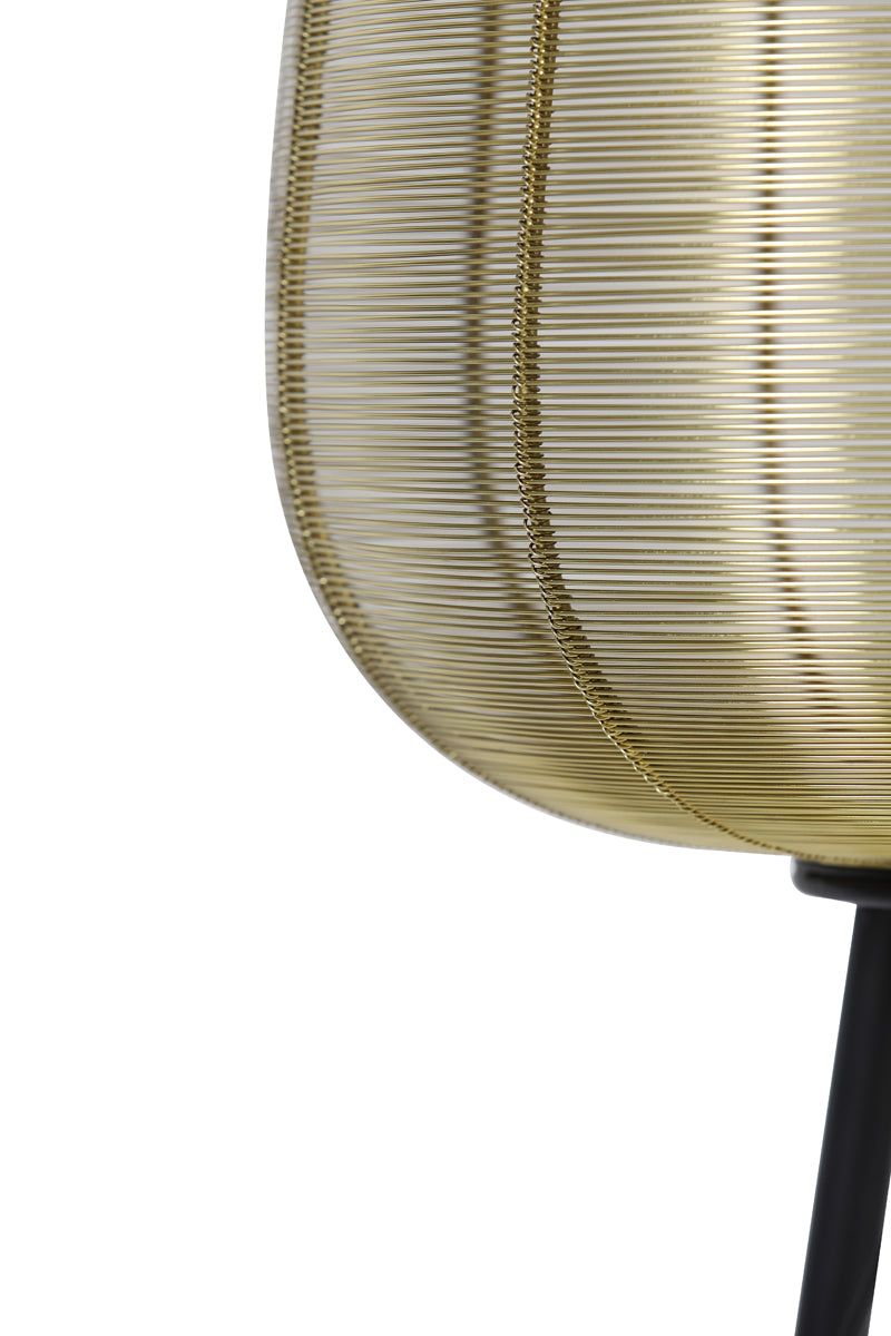 Adeta Modern Tripod Floor Lamp - Medium/Large Size in Matt Black, Nickel & Gold Finishes - Perfect for Living Room, Bedroom, or Office Lighting