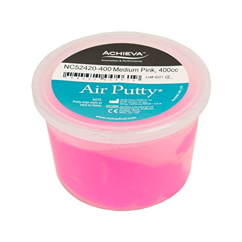 Air Putty for Stress Relief & Therapy - Medium Size, 400cc, Soft Pink - Perfect for Anxiety Relief, Hand Therapy & Sensory Play