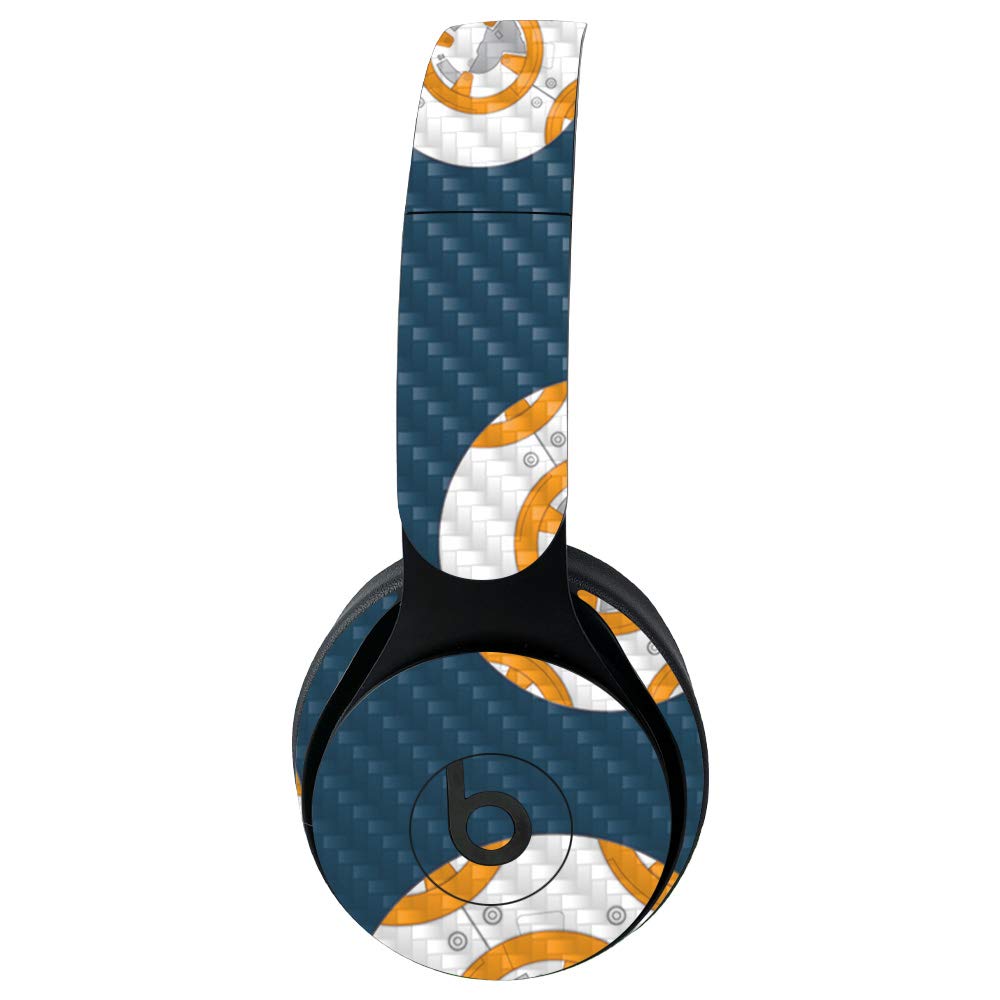 Premium Carbon Fiber Skin for Beats Solo Pro Wireless Headphones - Mini Galaxy Bots Design | Protective & Durable Textured Cover | Easy to Apply & Remove | Made in USA | Perfect for Travel, Workouts & Daily Use