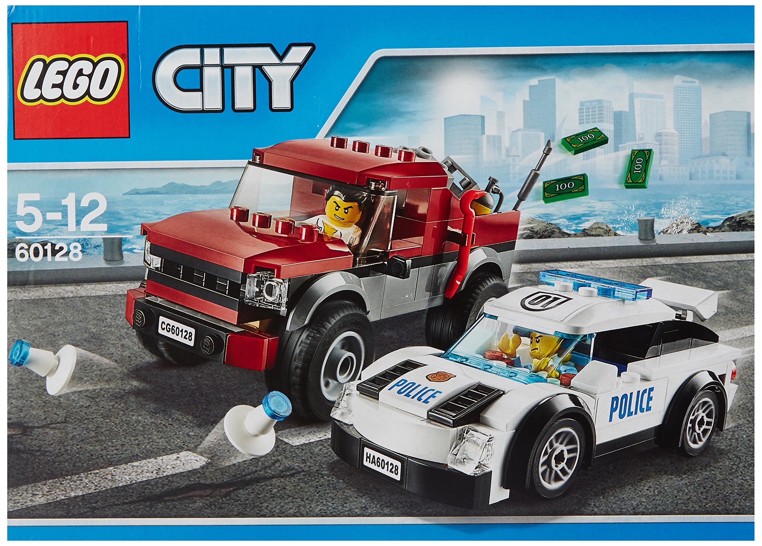 LEGO CITY Police Pursuit 60128 Building Toy Set - Police Car Chase Playset with Minifigures for Kids Ages 5+ | Perfect for Creative Play, Birthday Gifts & Collectors