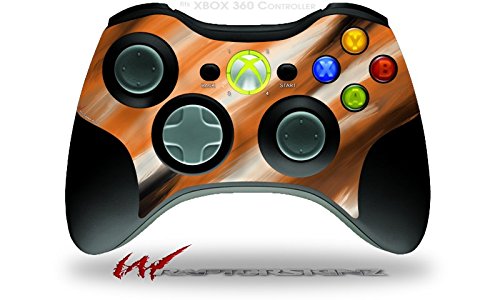 XBOX 360 Wireless Controller Skin - Orange Decal for Gaming Protection