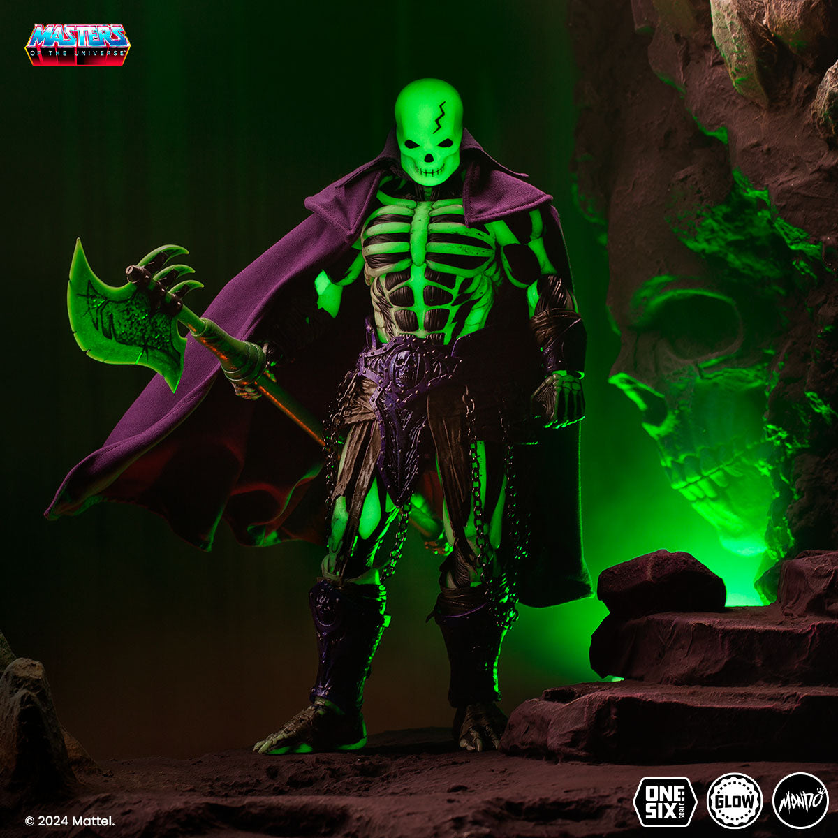 Masters of the Universe Scare Glow Deluxe 1/6 Scale Action Figure - Timed Edition Collectible for Display & Role Play | Perfect for Fans, Collectors, and Home Decor