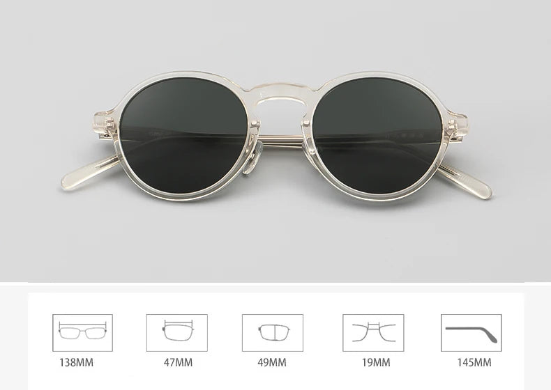 Stylish Black Unisex Polarized Sunglasses - Acetate Oval Full Rim Frame for UV Protection | Perfect for Driving, Beach & Outdoor Activities