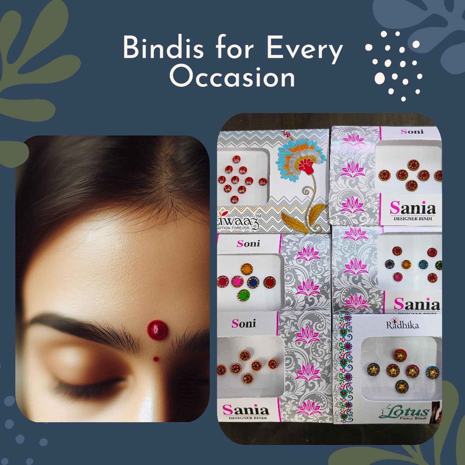 Premium Designer Bindi Stickers - Pack of 60 Face Jewels for Women | Temporary Rhinestone Tattoos for Eyes, Hair & Body | Festival Makeup Accessories | Perfect for Diwali, Weddings & Costume Parties