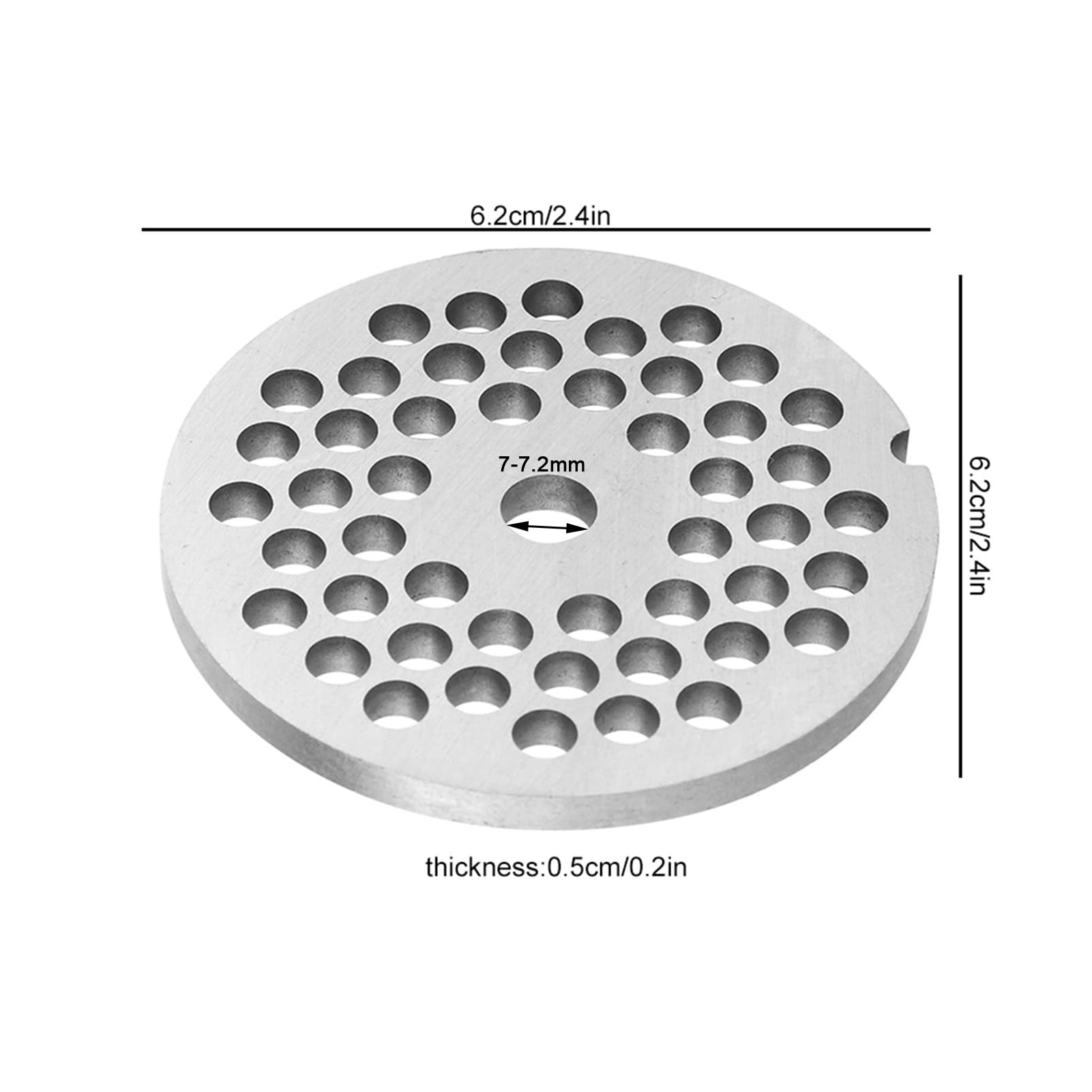 5mm/7mm Alloy Meat Grinder Plate Disc Knife - Professional Replacement Part for Noodles & Meat Grinding Machine - Durable Stainless Steel Blade for Home Kitchen & Commercial Use