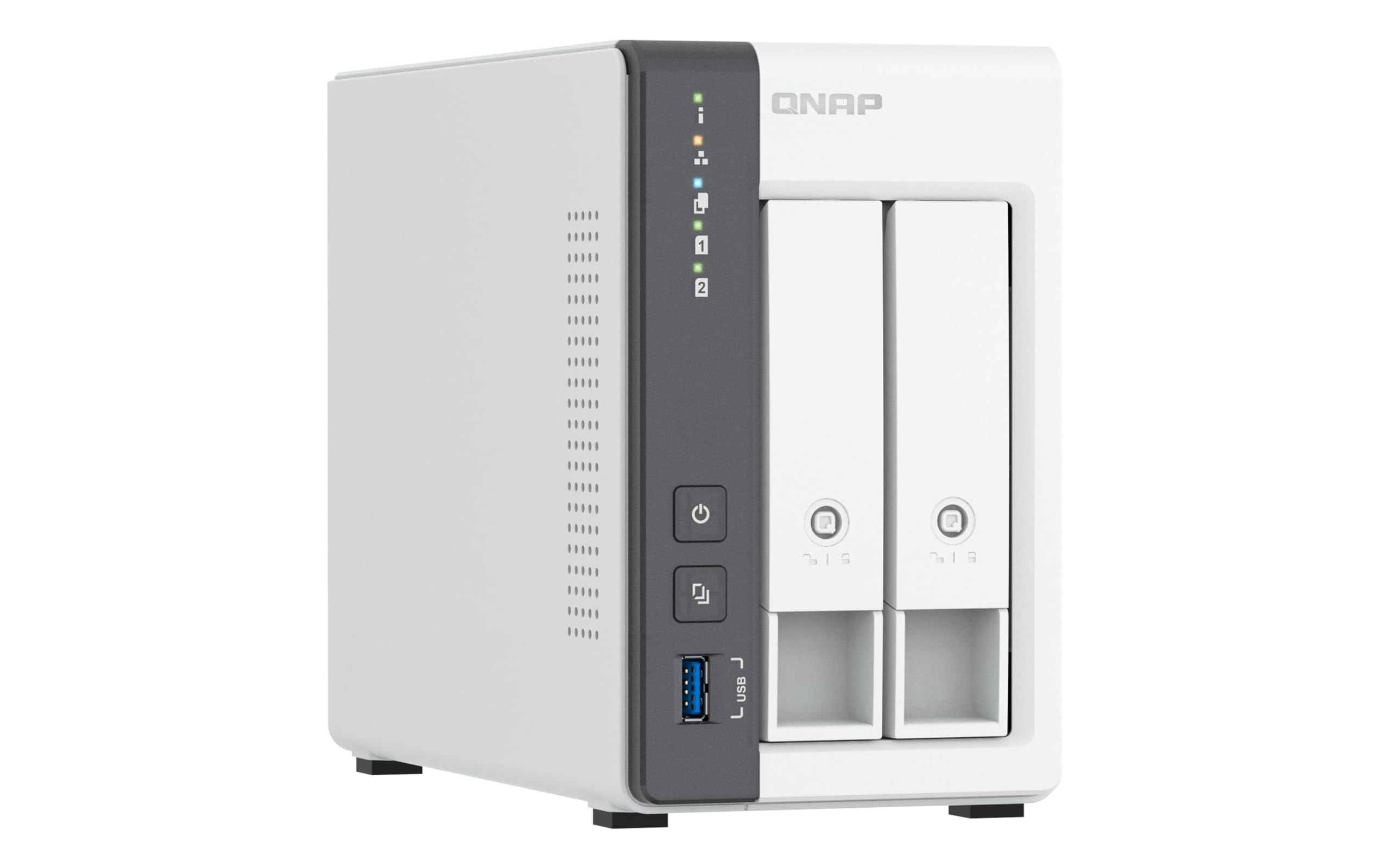 QNAP TS-216G 2-Bay NAS Storage Server with Quad-core CPU, 2.5GbE Network & 4GB RAM - Perfect for Home Media Streaming, Small Business Backup & Personal Cloud Storage