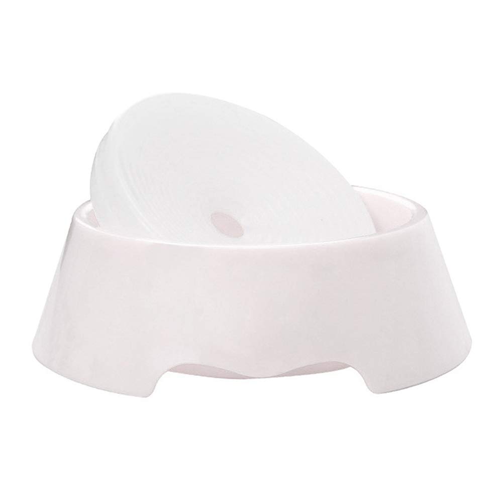 Balacoo Moultrie Feeder Plastic Pet Bowl - Leak-Proof Dog & Cat Food and Water Dish, Durable Creative Feeding Bowl for Pets (White) - Perfect for Indoor/Outdoor Use, Travel, and Training