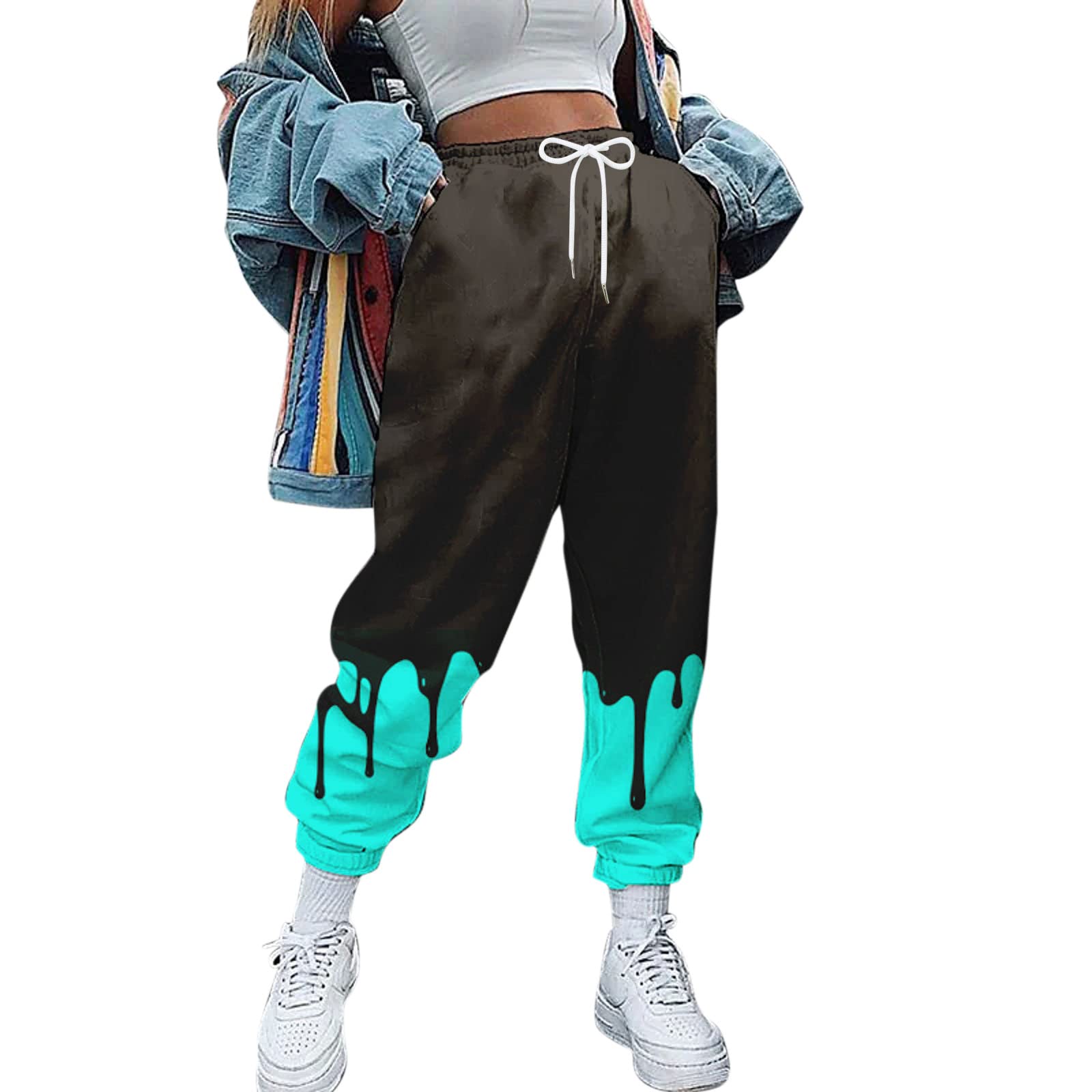 MAYW Women's High Waist Sweatpants - Cotton Lounge Joggers, Baggy Casual Athletic Pants for Running, Winter Workout & Home Relaxation | Perfect for Yoga, Gym, Travel & Everyday Wear