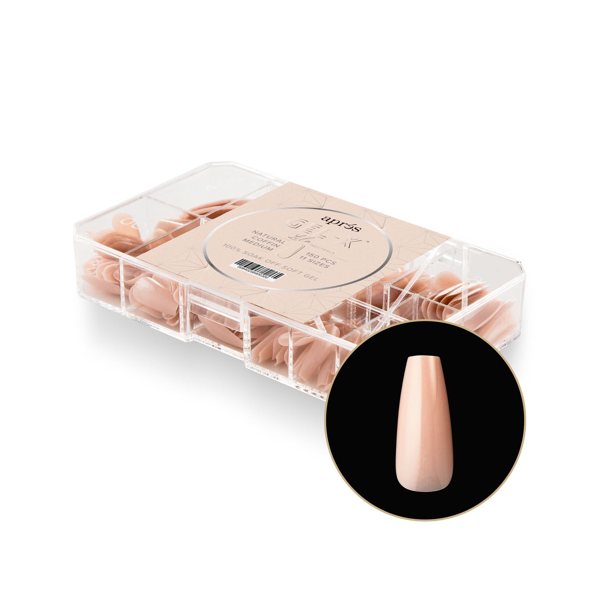 Apres Neutrals Extension Tips 150PCS - Professional Nail Art Kit for Salon & Home Manicure | Perfect for Gel Extensions, Acrylic Nails & DIY Nail Designs