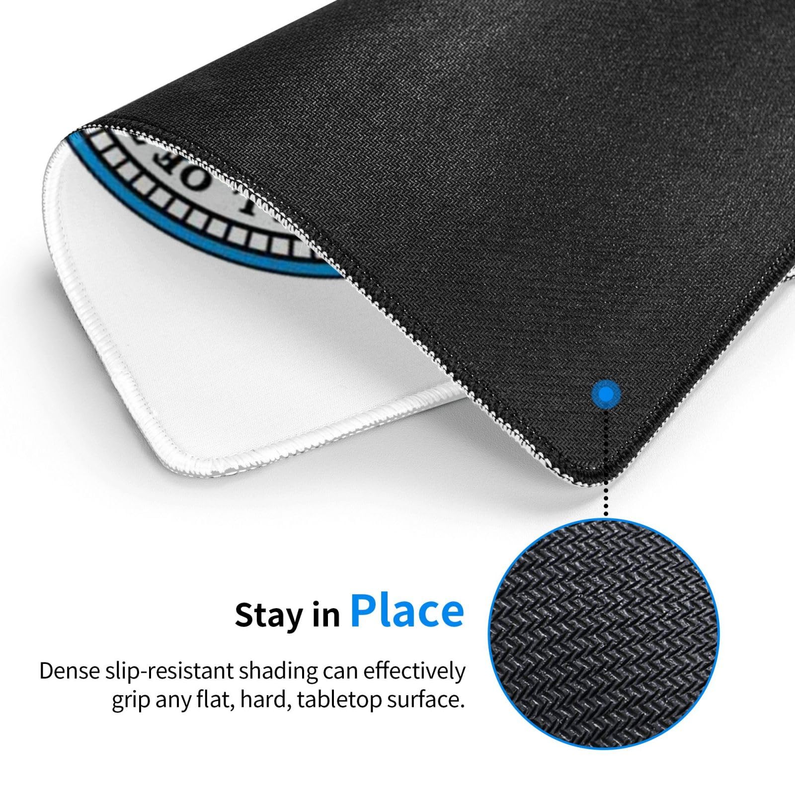 Oklahoma City Flag Mouse Pad - 10x12 Inch Non-Slip Rubber Gaming Mousepad for Office & Laptop Use | Waterproof Computer Mouse Mat for Home, Work & Gaming Setup