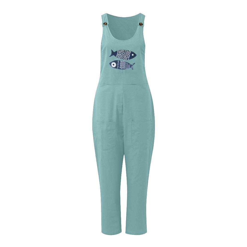 Women's Plus Size Casual Jumpsuits - Baggy Wide Leg Romper Overalls with Bibs, Harem Pants for Everyday Wear, Street Style & Boho Fashion