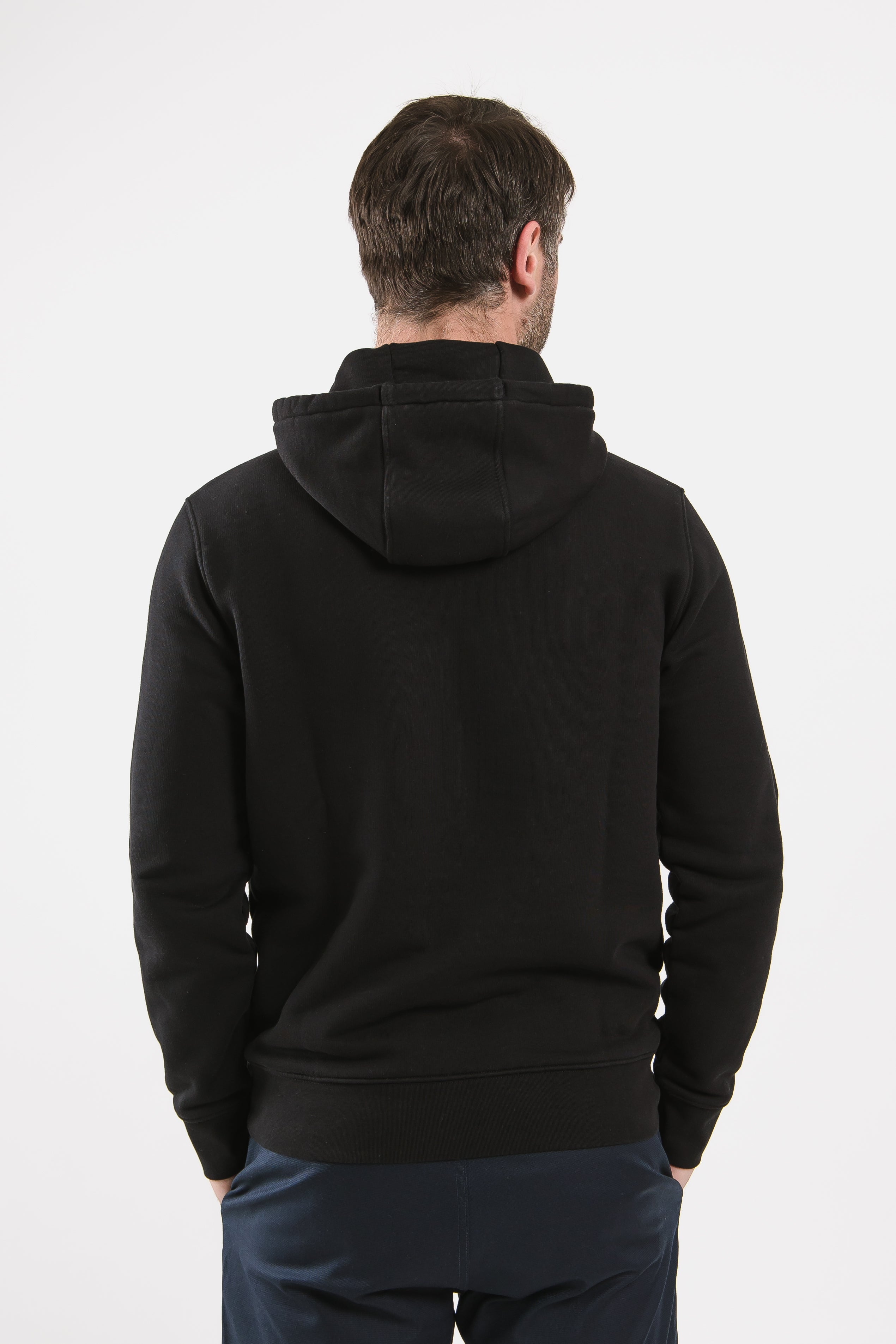 Men's Black Hoodie - Be Lenka Essentials | Comfortable & Stylish Pullover for Casual Wear & Outdoor Activities
