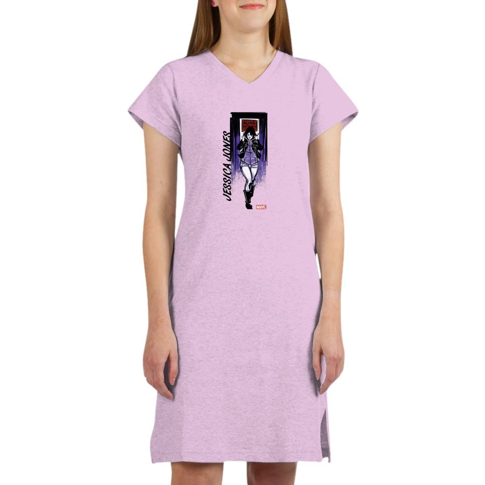 Jessica Jones Walking Nightshirt - Women's Superhero Sleepwear & Lounge Shirt for Marvel Fans | Perfect for Cosplay, Gifts & Relaxing at Home