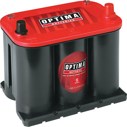 Optima 35 Red Top Starting Battery - High-Performance AGM Car Battery for Trucks, SUVs & Vehicles - Perfect for Off-Roading, Boating & Extreme Weather Conditions