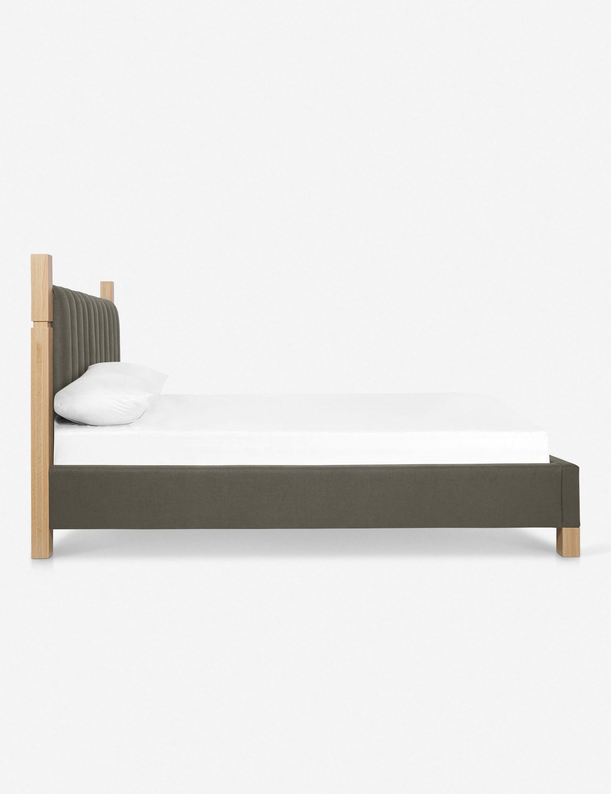 Ambleside Bed by Ginny Macdonald - Handcrafted Wooden Bed Frame with Upholstered Headboard | Perfect for Master Bedroom, Guest Room & Cozy Bedroom Decor