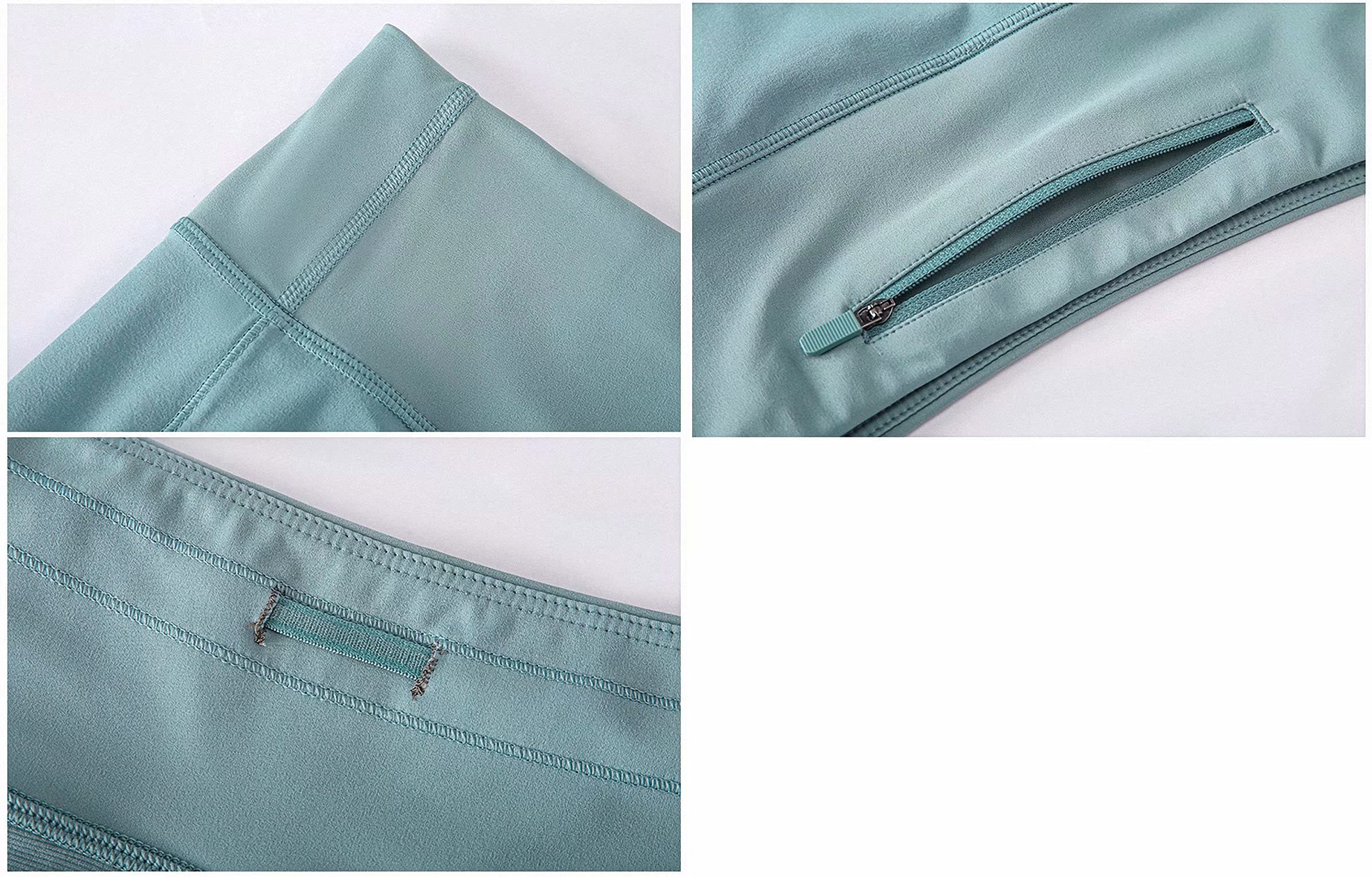 Women's 4 Inch Running Shorts with Zipper Pocket - Quick Dry Gym Workout & Yoga Athletic Shorts for Women - Perfect for Jogging, Training, and Fitness Activities