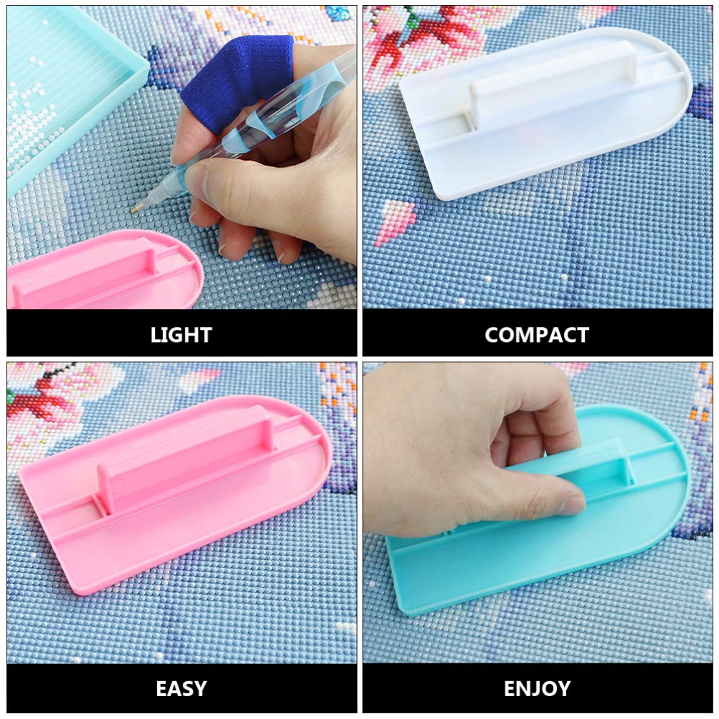 Healifty 3pcs Diamond Art Hotfix Tool Kit - DIY Flattening Plate, Pressing Accessories & Embroidery Paintings Restorer Roller for Rhinestone Crafts | Perfect for Diamond Painting, DIY Jewelry Making & Home Decor Projects