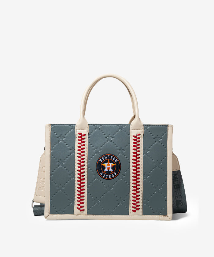 Official MLB Houston Astros Tote Bag - Durable Canvas Shopper with Team Logo - Perfect for Baseball Games, Grocery Shopping & Beach Trips