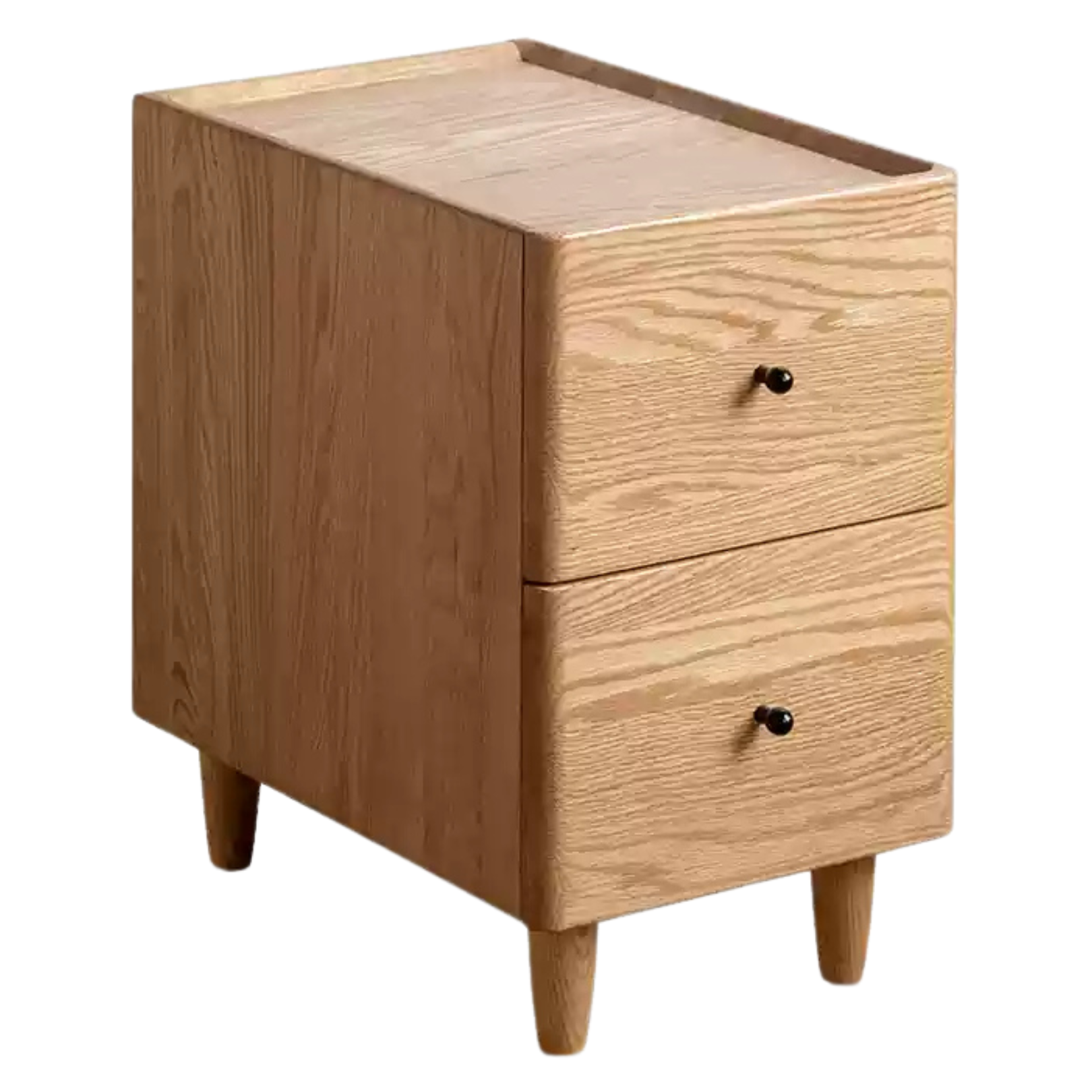 out of stock 11.8x17.7x19 inch / 30x45x48.3сm / Natural Wood Color / Ash two-drawer bedside table