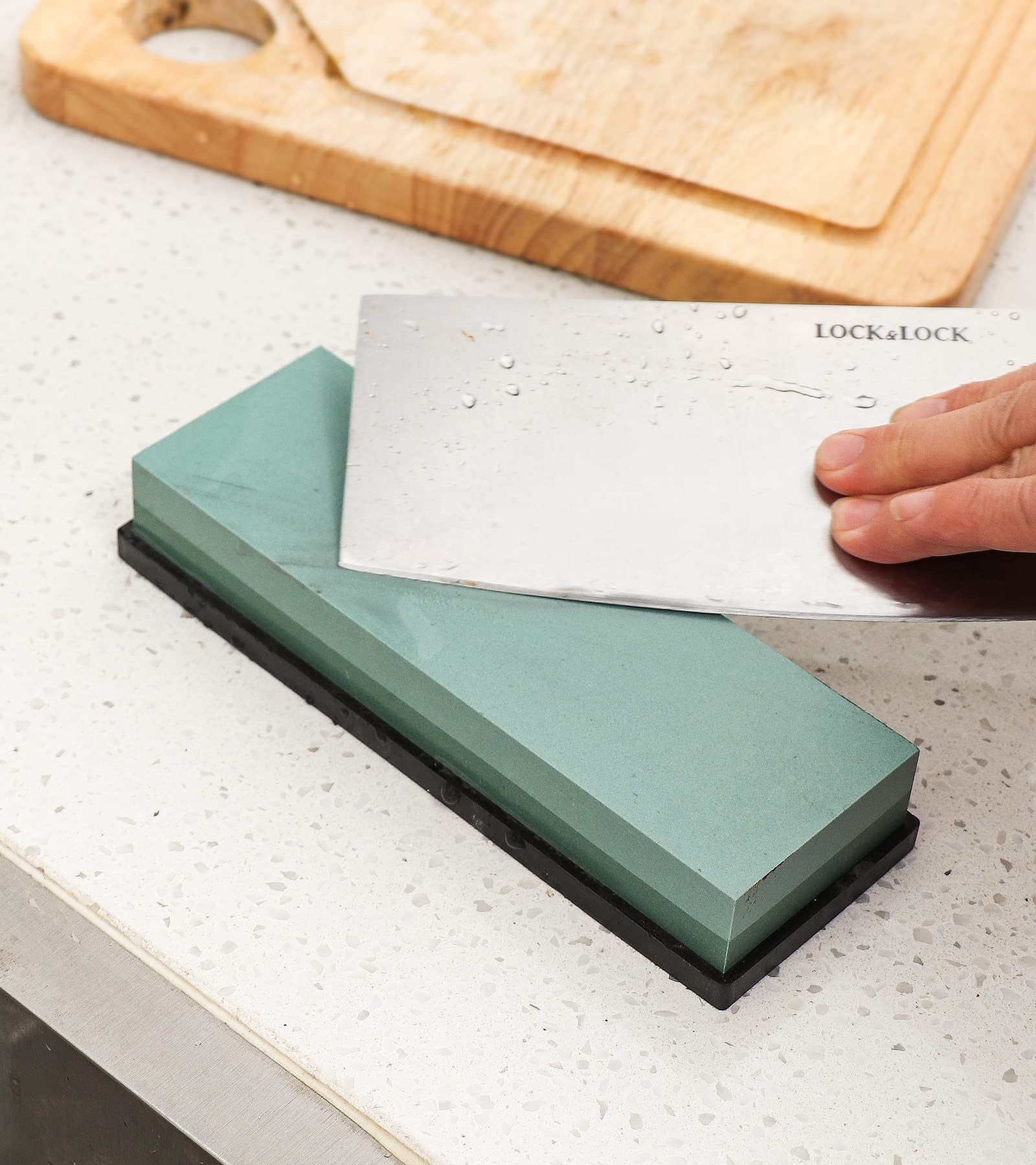 Premium 400/1000 Grit Sharpening Stone Set - Professional Knife Sharpener Whetstone with Non-Slip Rubber Base for Kitchen, Hunting & Chef Knives - Perfect for Home Cooks & Professional Chefs