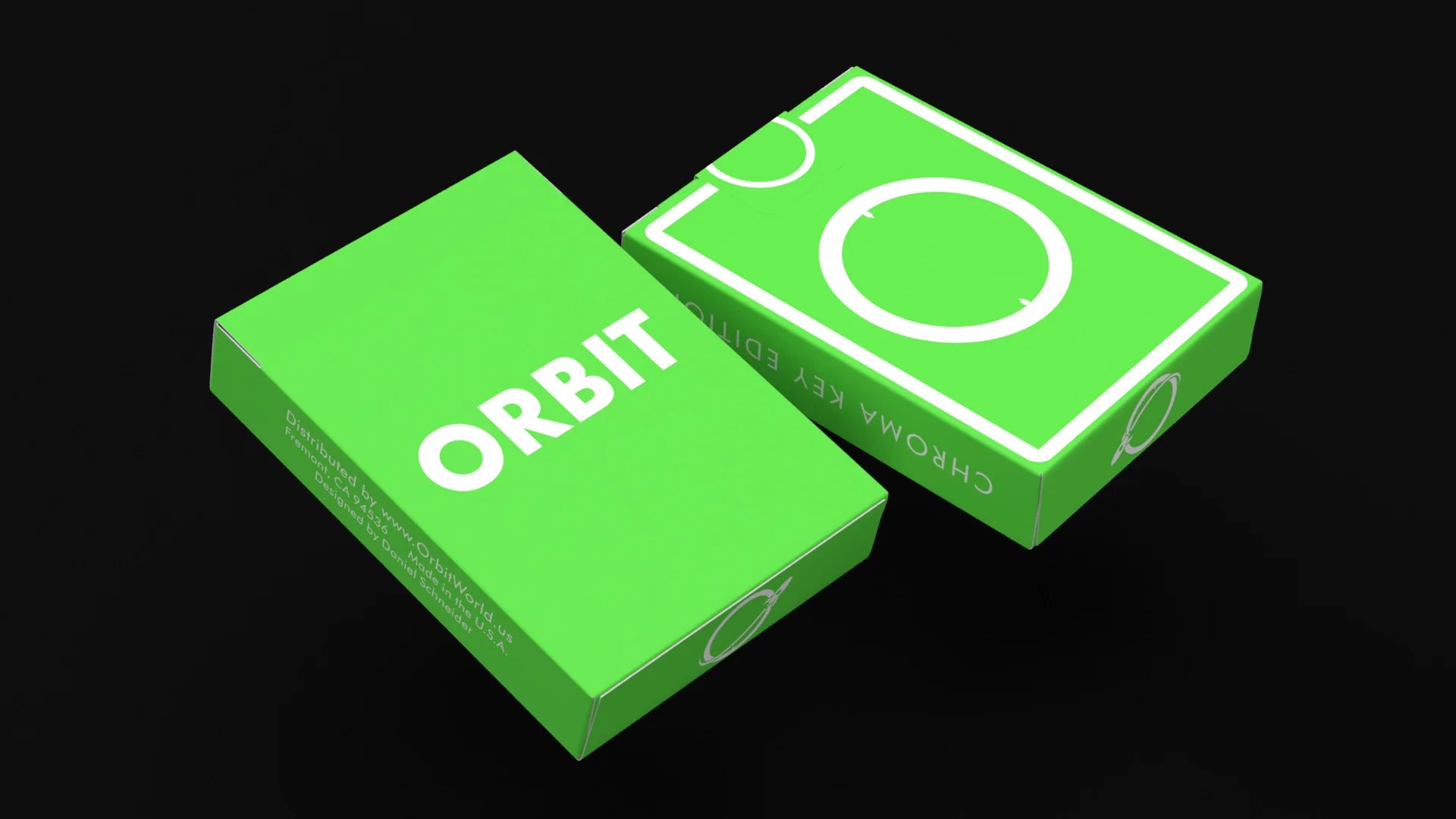 Orbit Chroma Key Playing Cards - Premium Quality Deck for Magic Tricks, Cardistry & Poker - Perfect for Professional Performers & Card Game Enthusiasts - Ideal for YouTube Videos, Live Streams & Casino Nights