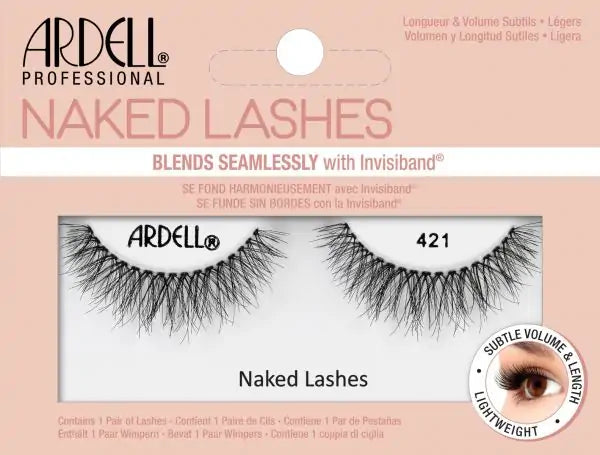 Ardell Strip Lashes 421 - Natural Naked Lashes for Everyday Wear | False Eyelashes for a Subtle, Enhanced Look | Perfect for Work, Date Night & Special Occasions
